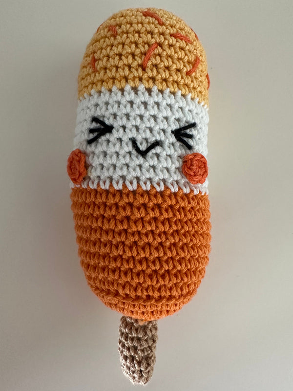 Orange Popsicle Rattle